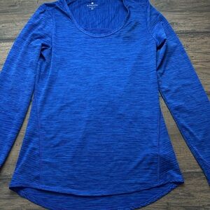 Athleta Vibrant Blue Striped Tank